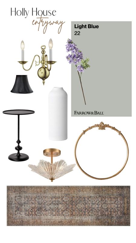 Holly house entryway sources. My sconces were a secondhand find and are single candle sconces not double hardwire sconces (like shown) but the look is identical otherwise. Linked a candle option below as well.

#LTKhome