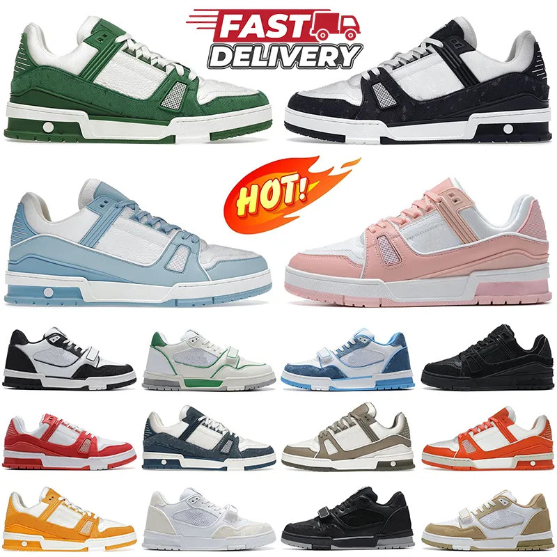trainer sneaker casual shoes for men women designer platform sneakers black white pink green blue... | DHGate