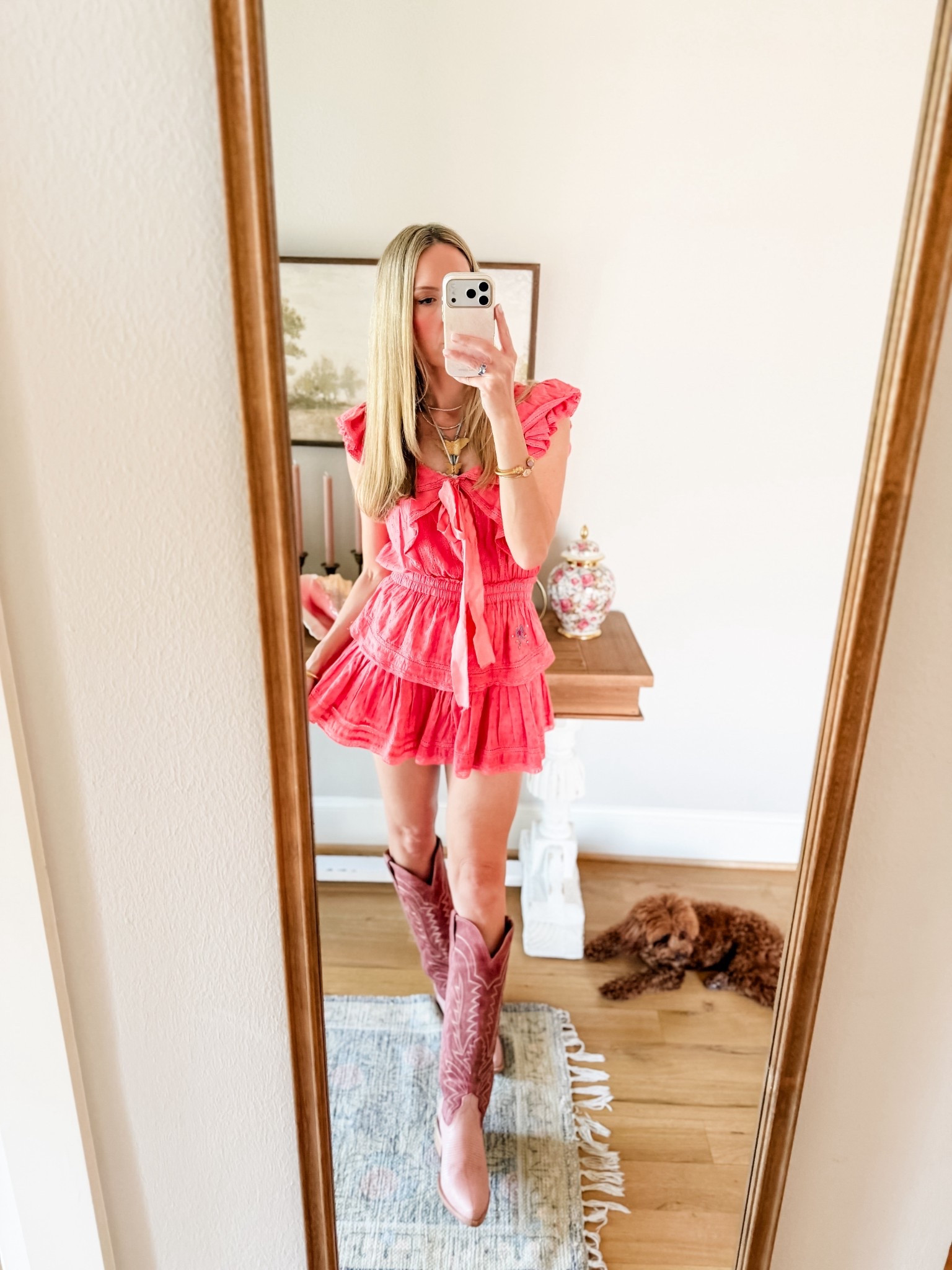OOTD: LoveShackFancy mini dress & Tecovas 🤠 Ready for Rodeo!

#LTKootd