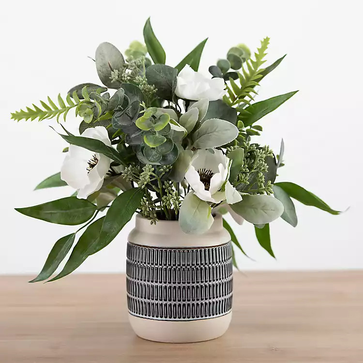 New! Anemone Mix Greenery Arrangement | Kirkland's Home