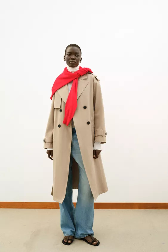 LONG TRENCH COAT WITH BELT | Zara UK