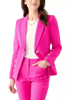 Tahari ASL Women's Twill One Button Jacket | Belk