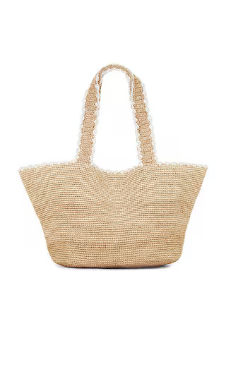 Odesa Tote in Natural & White | Revolve Clothing (Global)