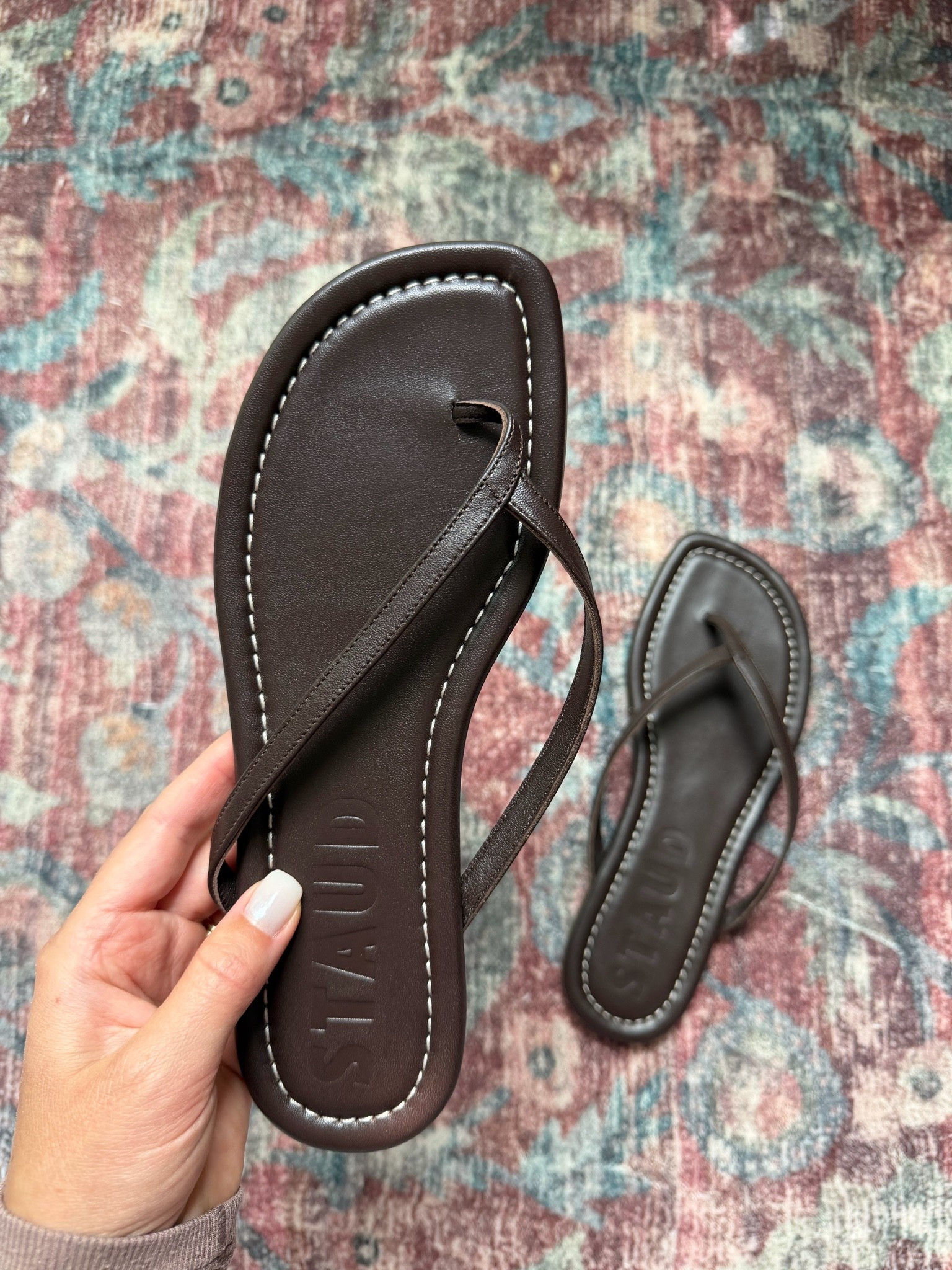 The comfiest leather flip flop sandals! The chocolate brown is super chic

#LTKSeasonal
