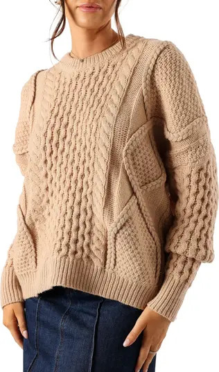 Petal & Pup Bentley Mixed Stitch Oversize Sweater | Nordstrom | Nordstrom