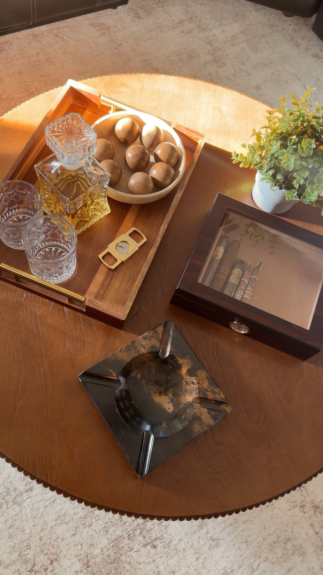 Cigar station, decanter, home decor, man cave, cigar box, plant, cigar cutter 

#LTKHome #LTKU #LTKdayinmylife
