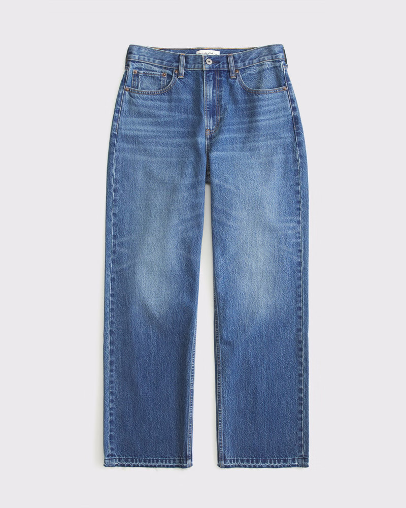 Curve Love High Rise Loose Jean | Abercrombie & Fitch (US)