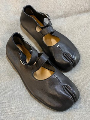 Maison Margiela Tabi Women's Leather Ballet Shallow Cut Flat Shoes  | eBay | eBay US