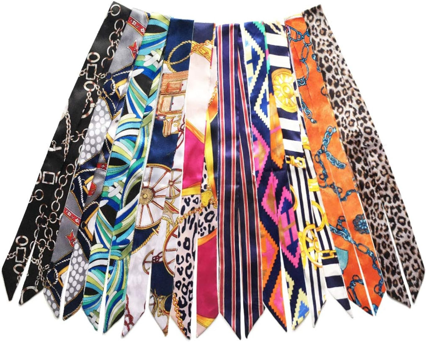 kcctoo 2/6/10Pack Scarf Bags for Women Handbag Scarfs Band Hair Neck Scarves Fashion Gifts | Amazon (US)