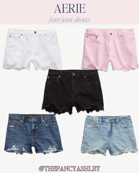 Fave aerie denim shorts! 

#LTKStyleTip #LTKSeasonal #LTKFindsUnder50