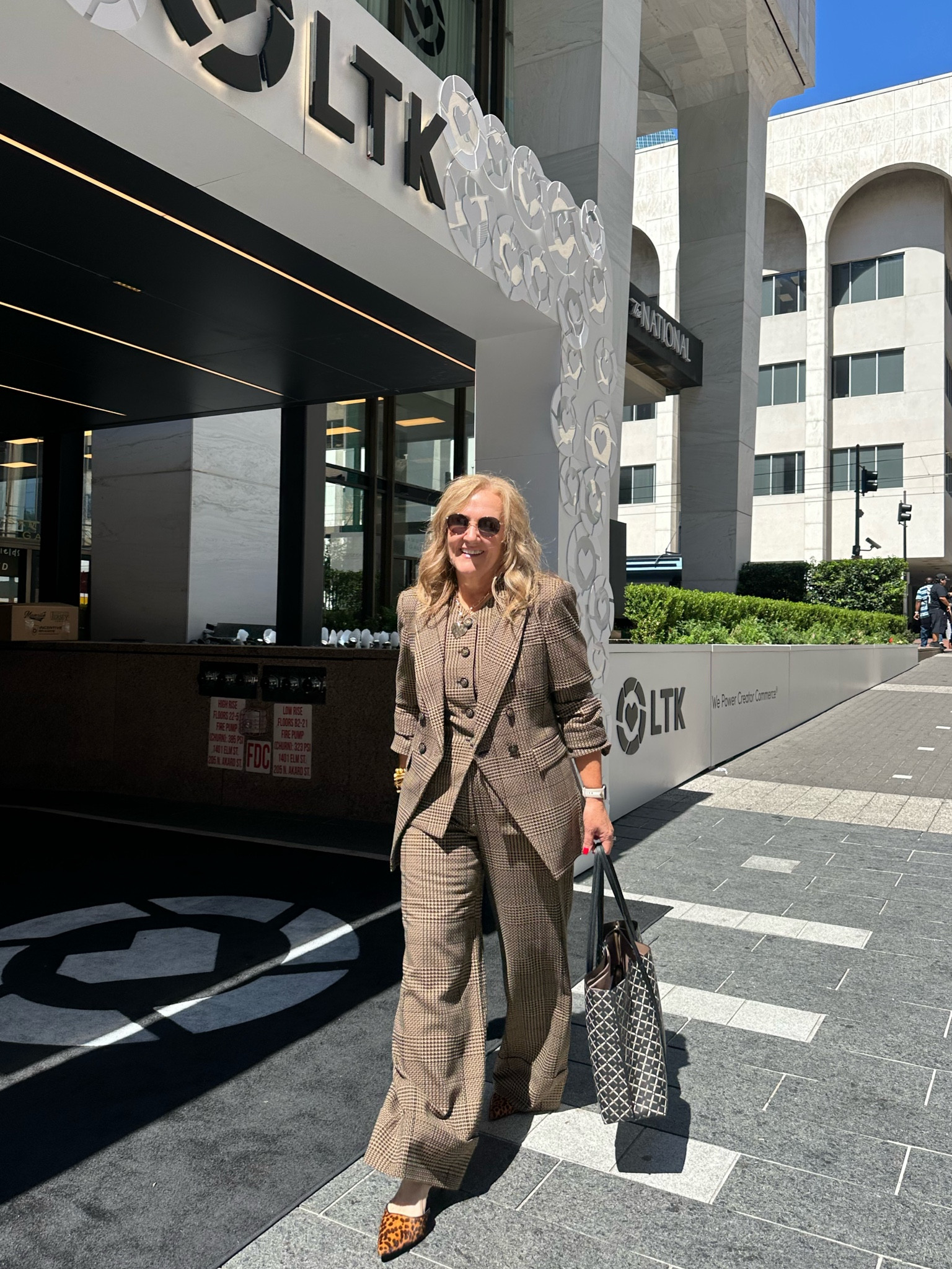 Ready for #ltkcon day 2! 

Loved wearing this suit. It’s not wool but looks like a classic plaid. Wearing a size 10 in all. 

Dillard’s plaid suit work outfit women’s suit plaid pants plaid blazer 


#LTKOver40 #LTKWorkwear #LTKMidsize