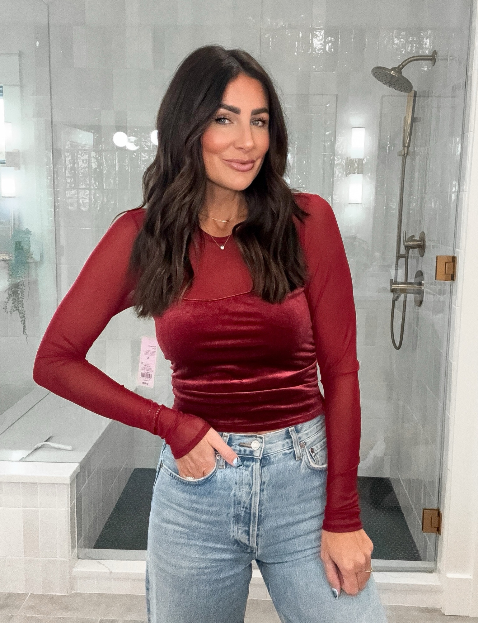 Target mesh top on sale. Size small 

#LTKStyleTip #LTKFindsUnder50 #LTKFindsUnder100