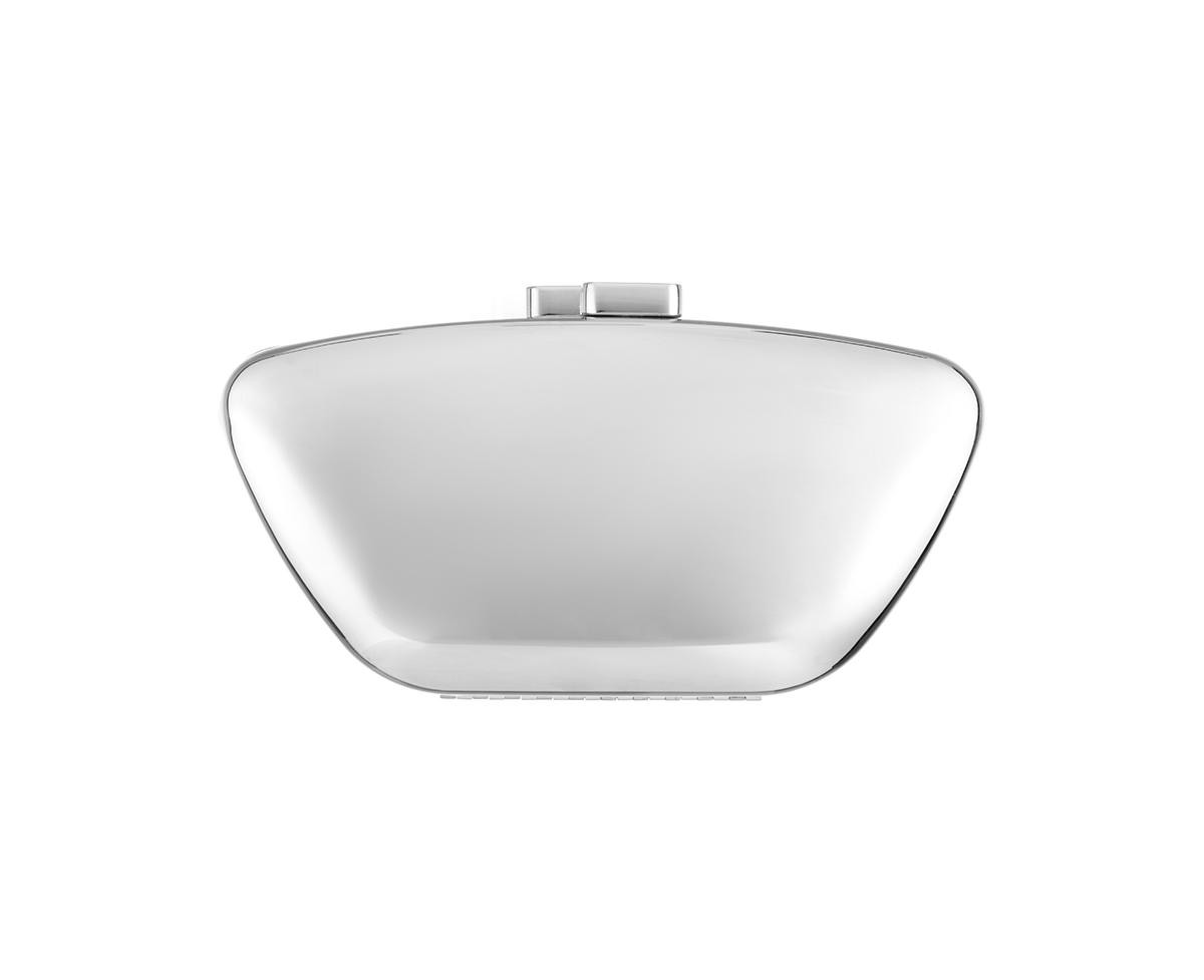 Nina Mirror Metallic Minaudiere Clutch - Silver | Macy's