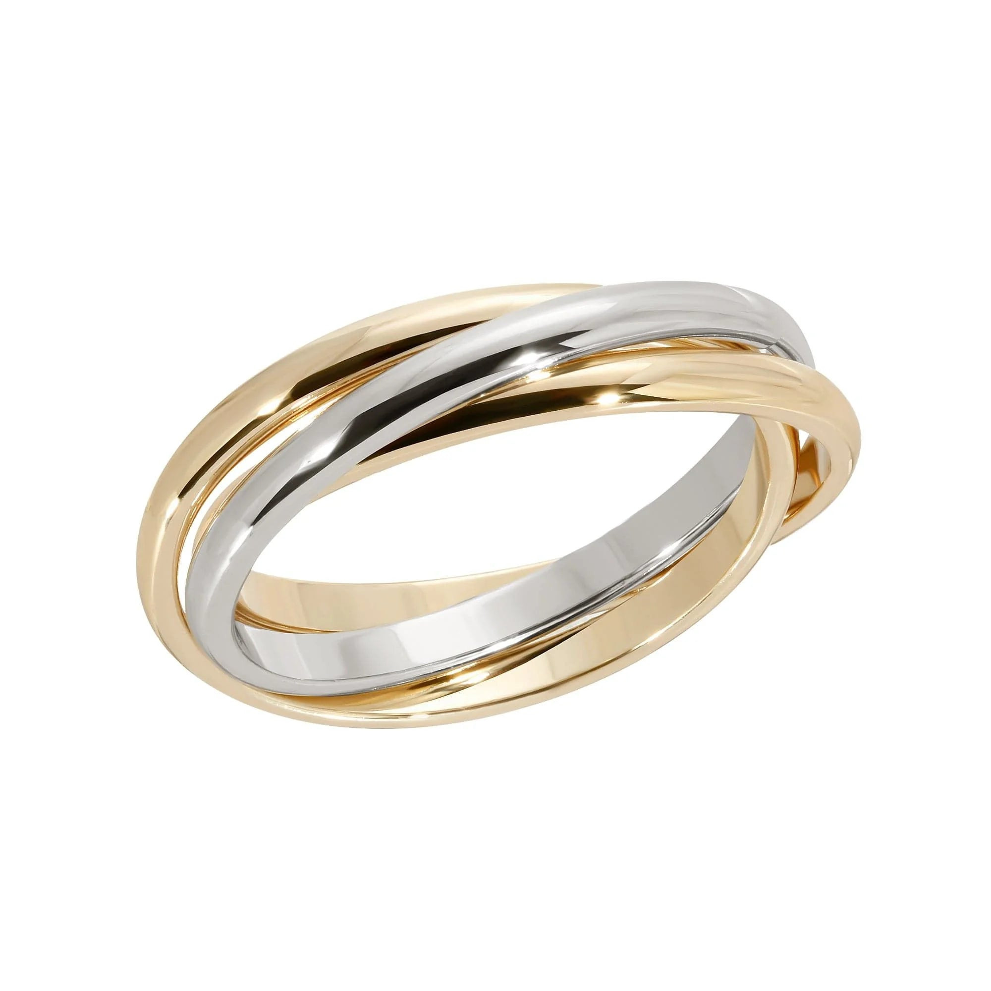 Two Toned Triple Domed Roll Ring - eklexic | Eklexic Jewelry