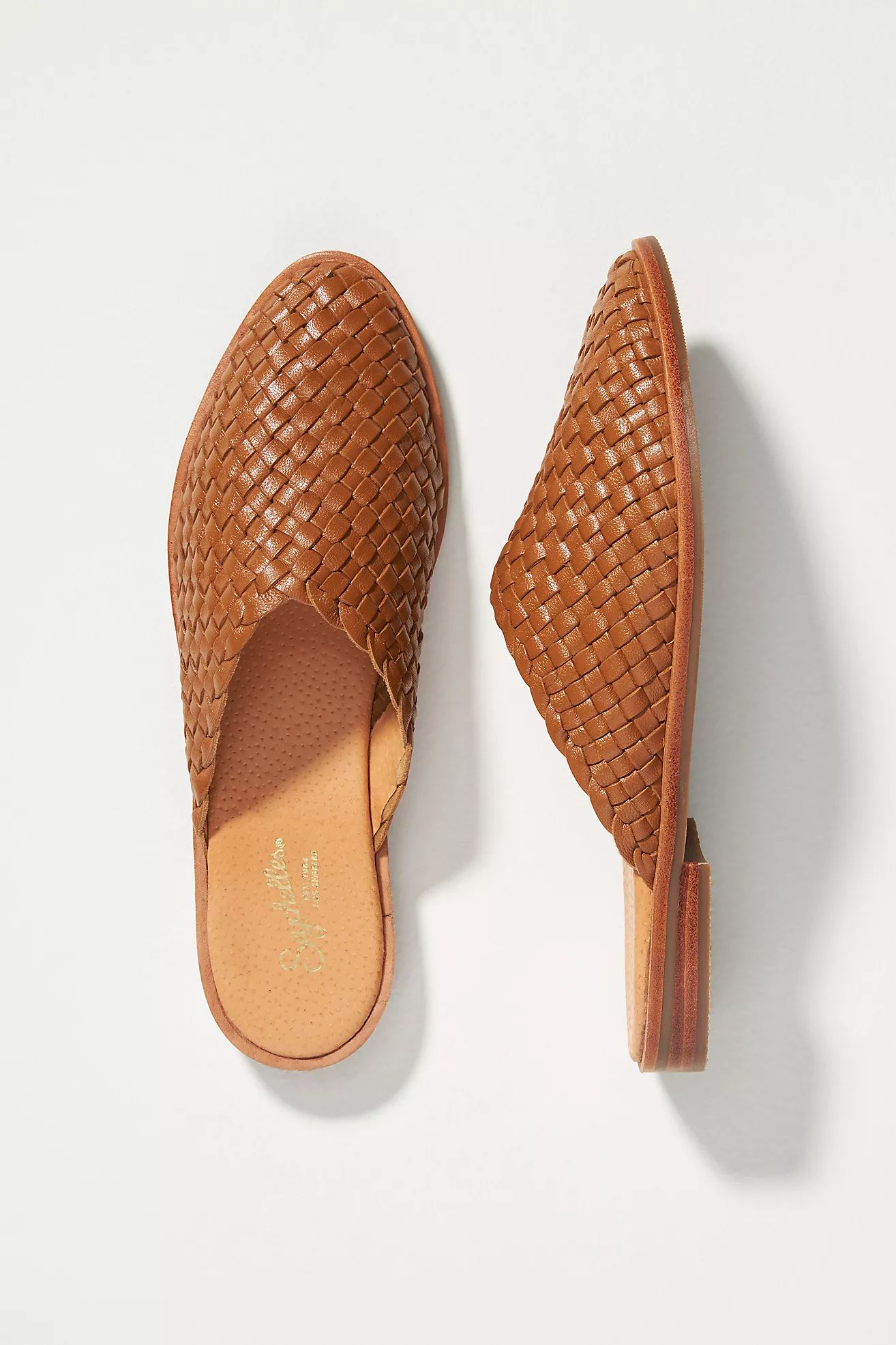 Places To Go Woven Leather Mules | Anthropologie (US)