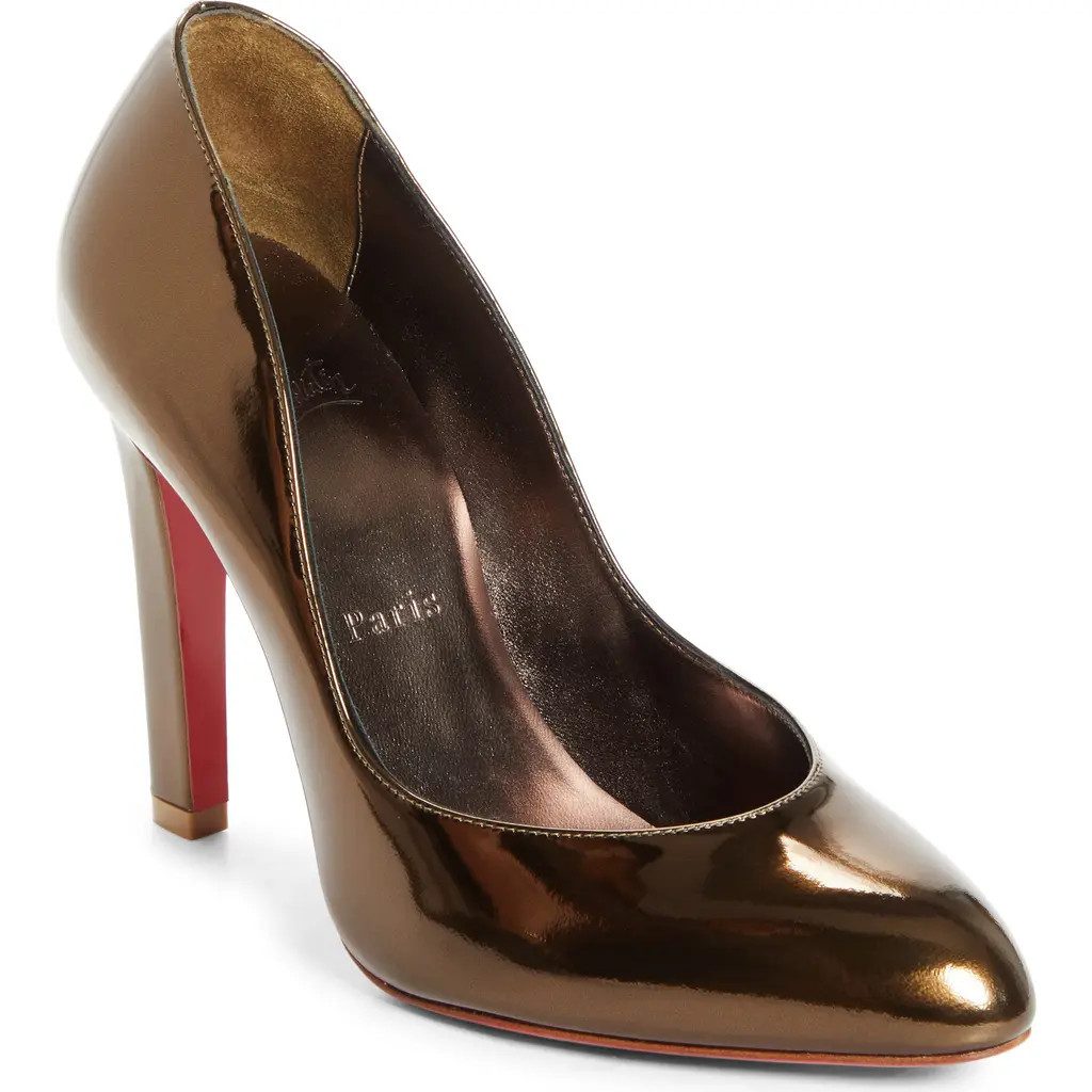 Christian Louboutin Fannylove Metallic Pump in Bronzo/Bronzo at Nordstrom, Size 10.5Us | Nordstrom