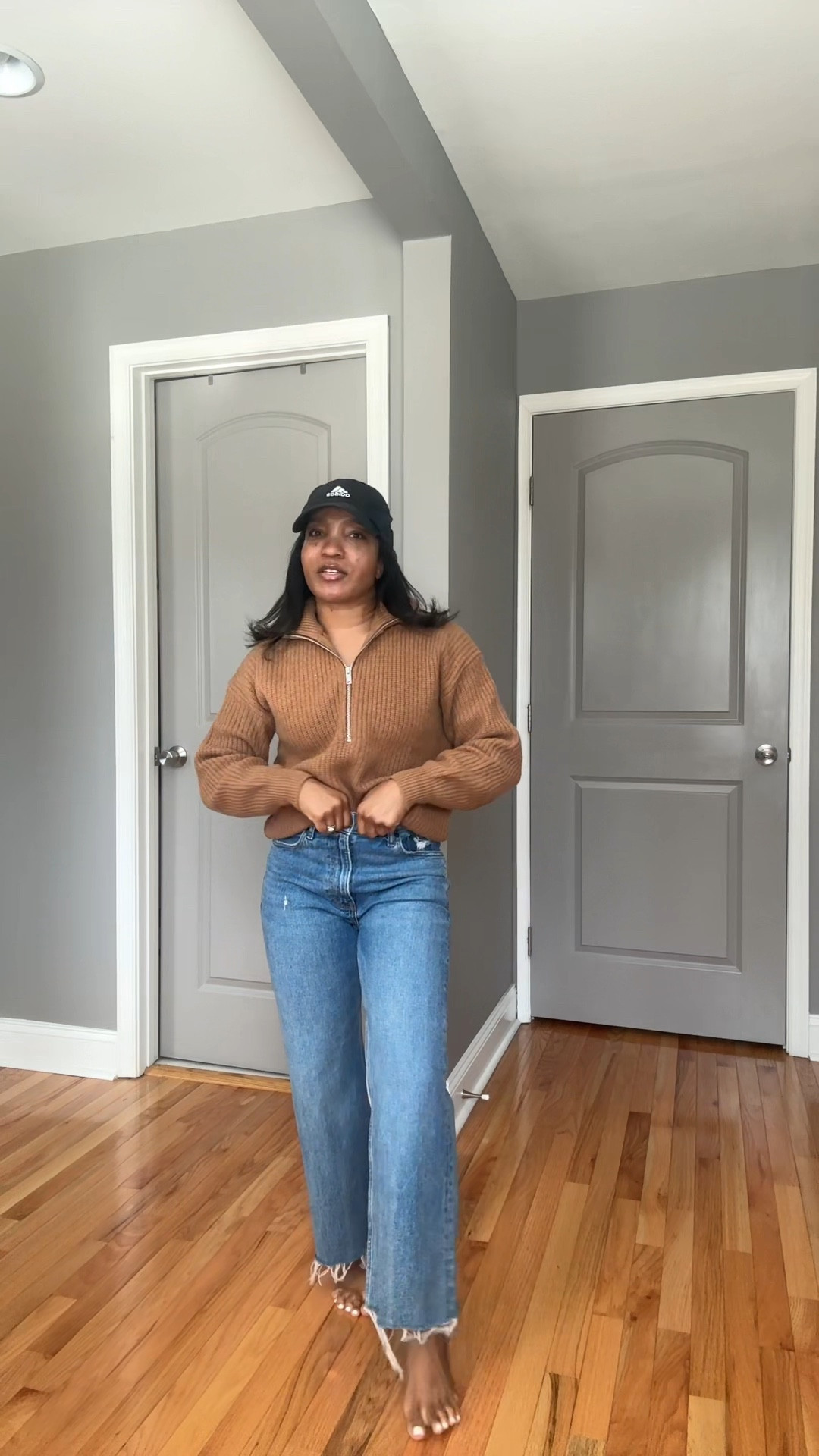 Half zip on SALE! And comfy, everyday jeans to run errands in. I also linked similar gold ballet flats that are also on major sale ($39)

#LTKStyleTip #LTKSaleAlert #LTKFindsUnder50