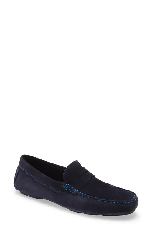 To Boot New York Driving Shoe in Blue Suede at Nordstrom, Size 10 | Nordstrom