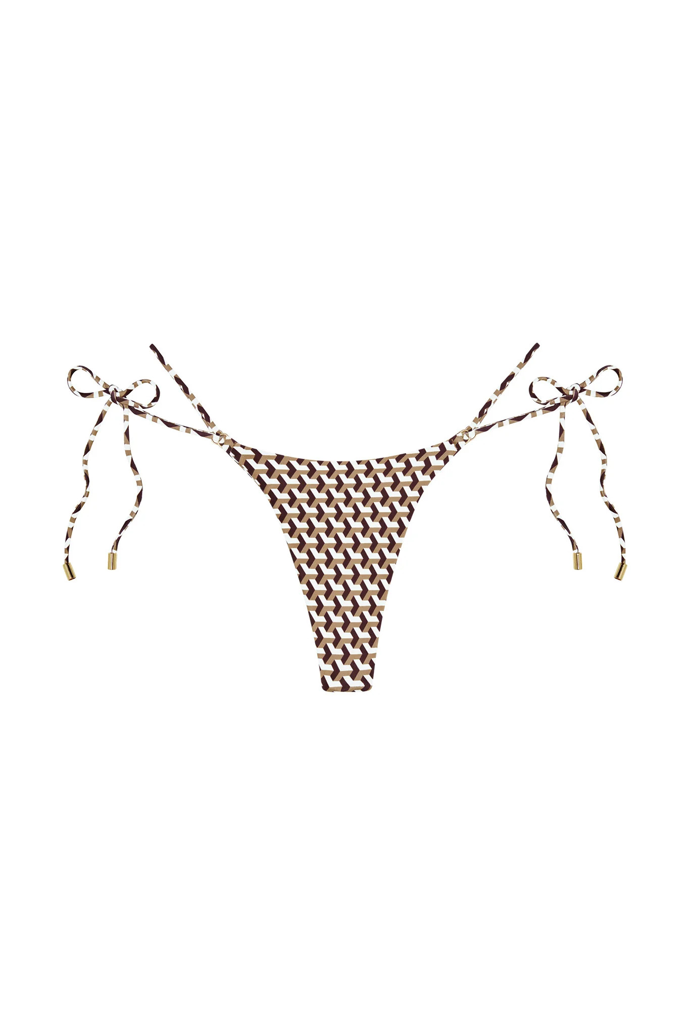 Hanalei Bottom - Husk Geo | Monday Swimwear