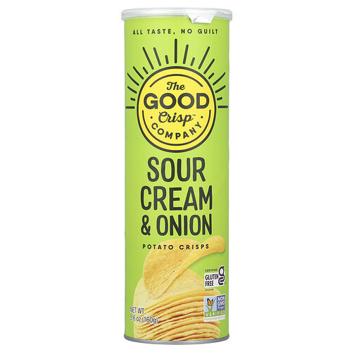 The Good Crisp Company, Potato Crisps, Sour Cream & Onion, 5.6 oz (160 g) | iHerb