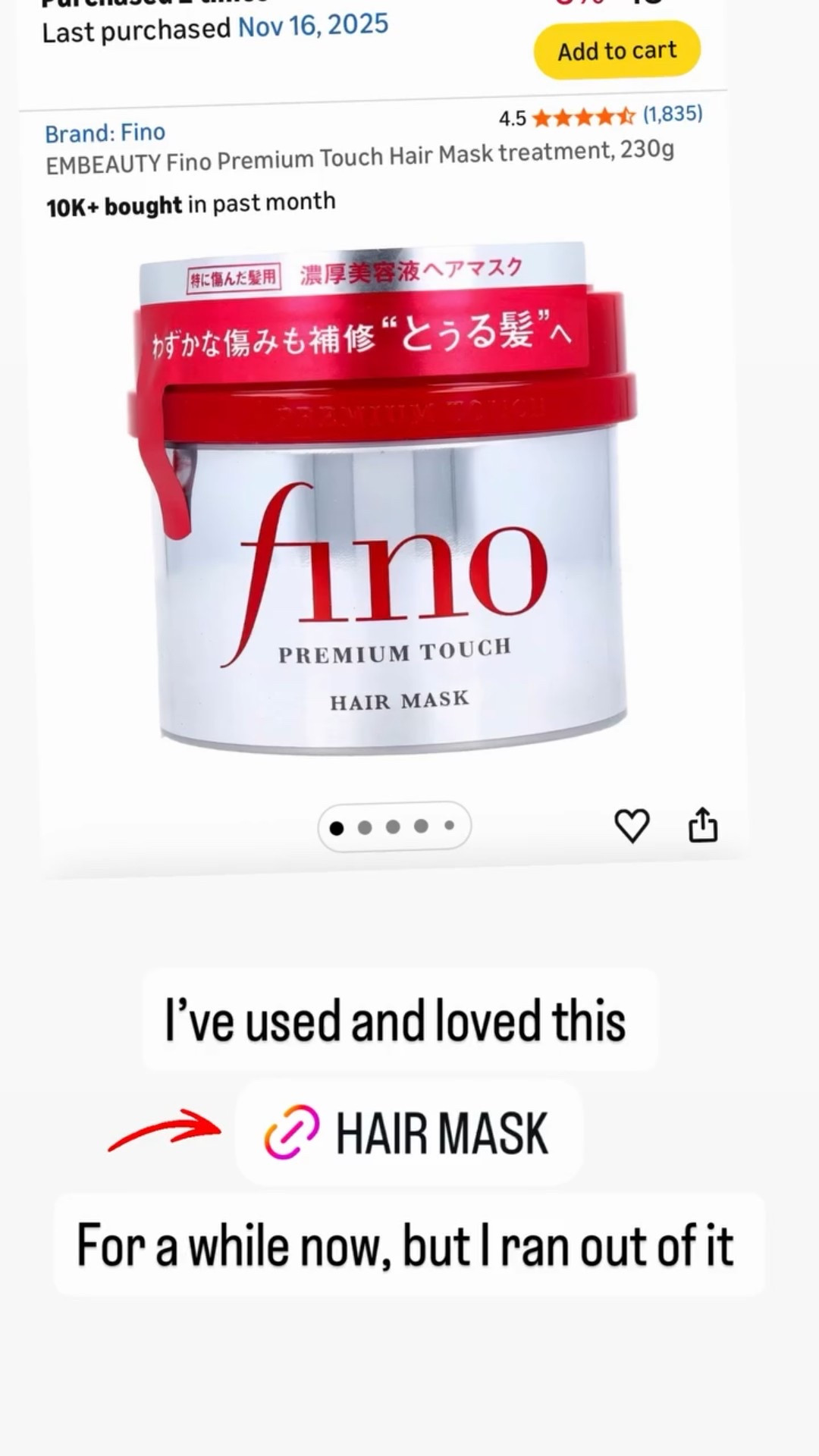 I’ve used and loved this  For a while now, but I ran out of it