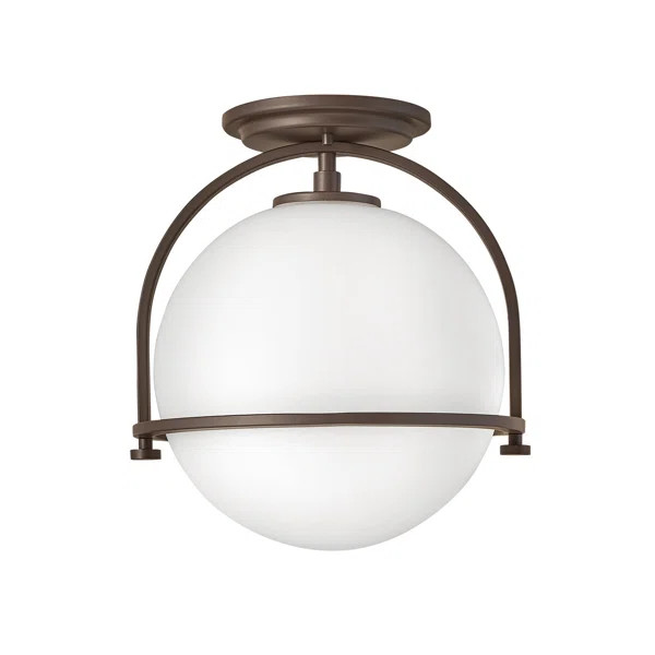 McCormick Hand Blown Glass Semi Flush Mount | Wayfair North America