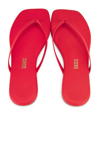 TKEES Square Toe Lily Sandal in Red from Revolve.com | Revolve Clothing (Global)