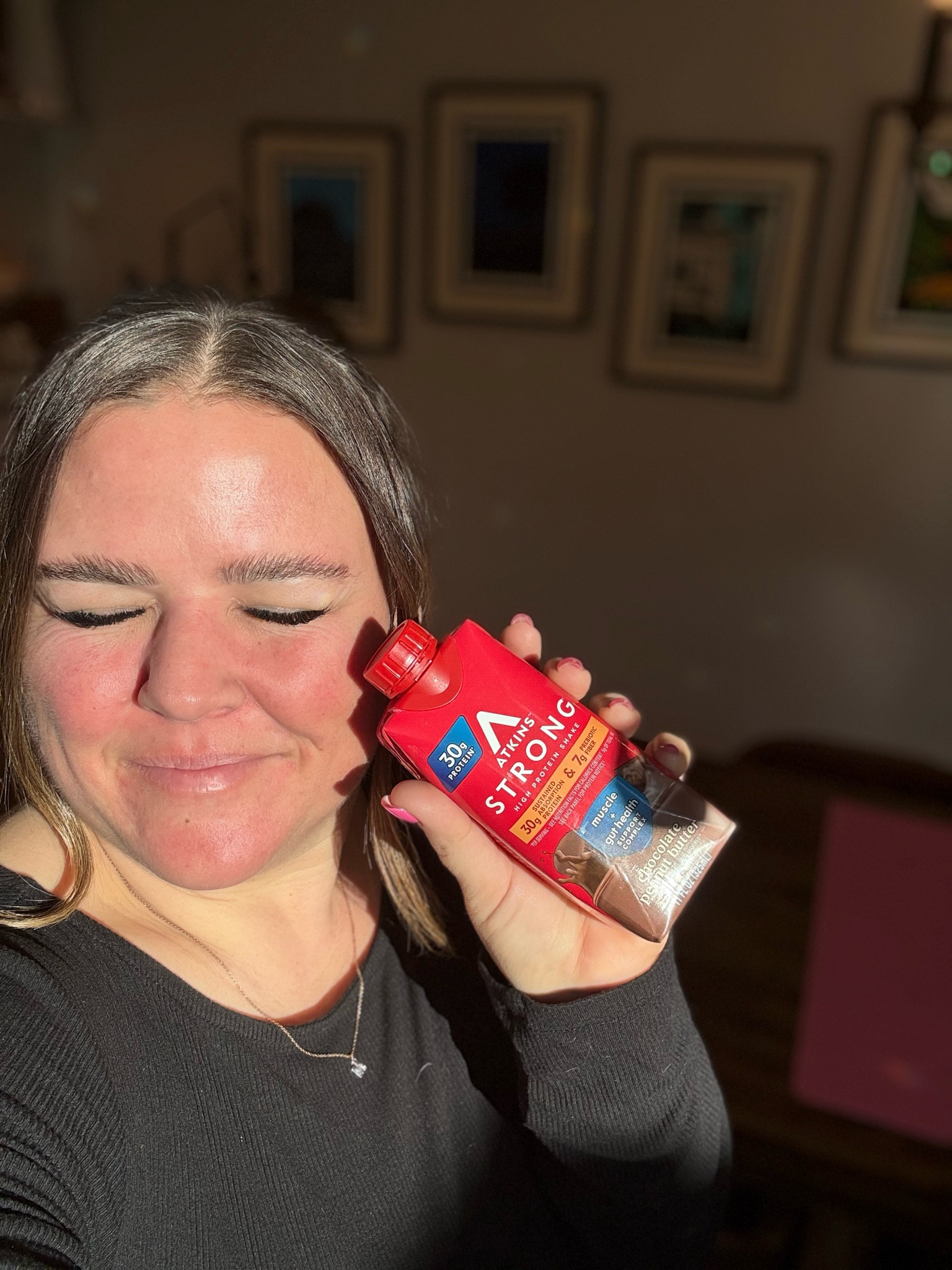 Fueling my day with ATKINS Strong. Only 1 gram of sugar and 30 grams a protein. It’s perfect for those on the go day. #protein #proteinpacked #atkins #glp1

#LTKHome #LTKFitness #LTKActive