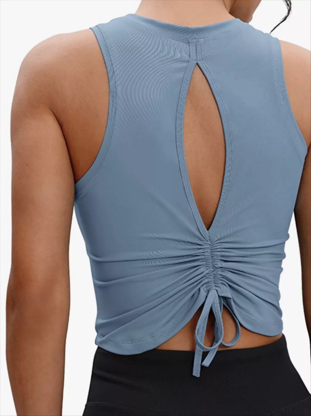 OYANUS Womens Summer Workout Tops Sexy Backless Yoga Shirts Open Back  Activewear