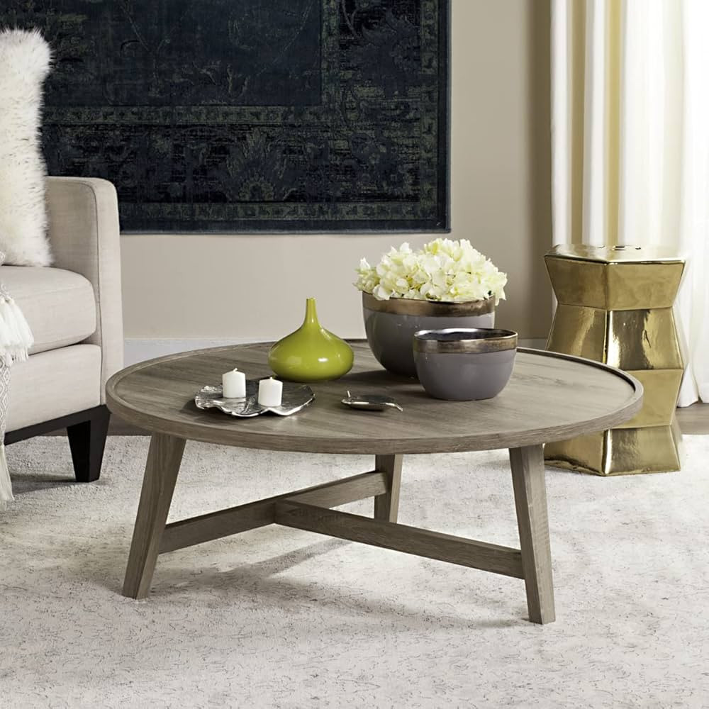 Safavieh Home Collection Malone Retro Mid-Century Light Oak and Brown Wood Coffee Table | Amazon (US)