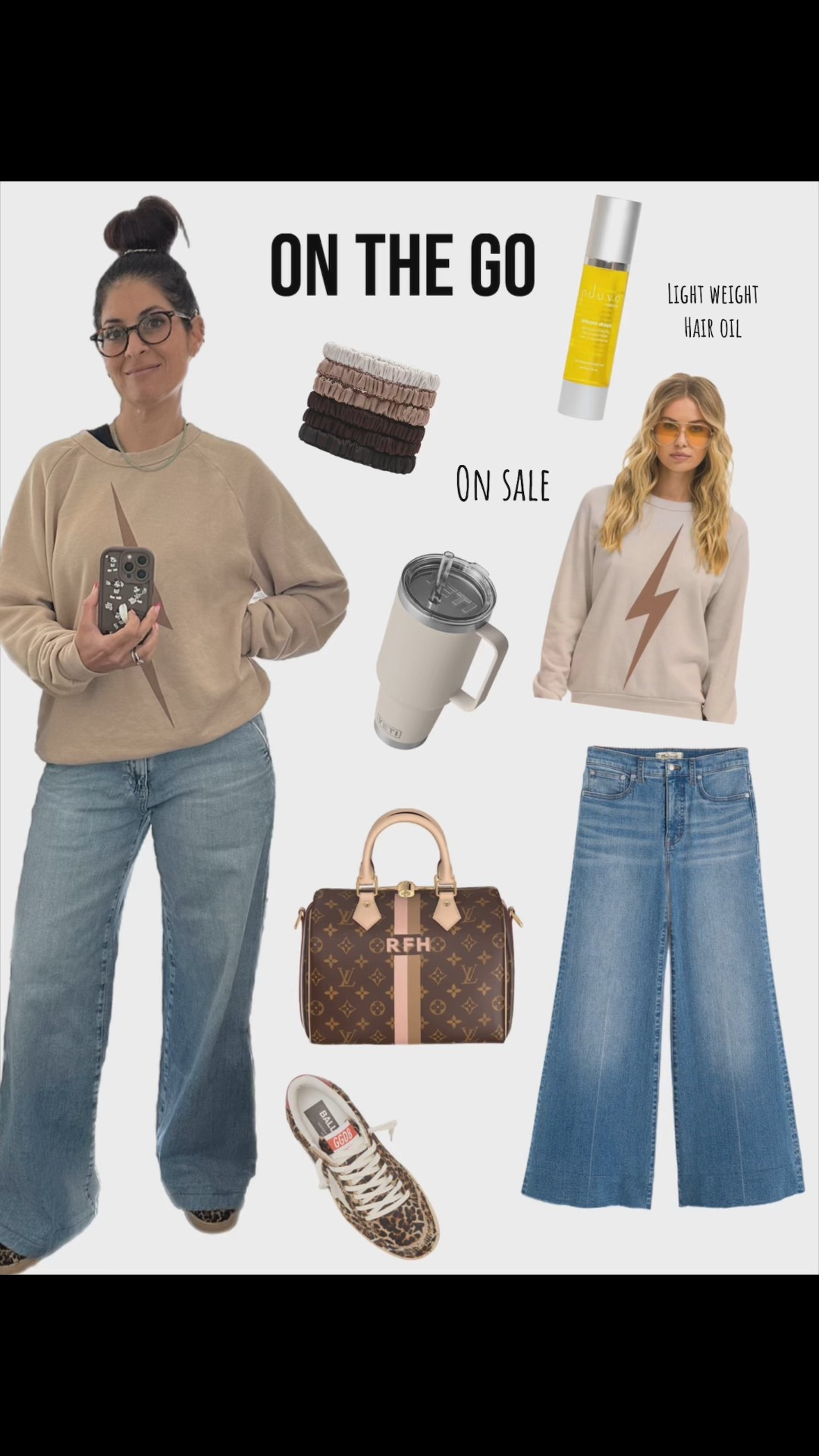 Out the door in minutes—wide leg jeans, my softest sweatshirt & a quick bun using Nuuvo Dream Drops on dry hair. I twist it up with a 100% silk scrunchie (my faves are on sale!)—easy, comfy, and cute.

#LTKSaleAlert #LTKBeauty #LTKStyleTip