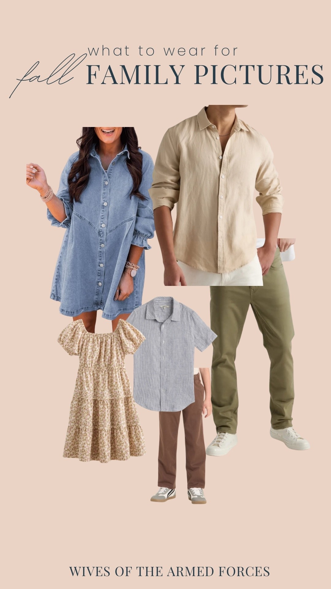 Fall family pictures | military family pictures | Christmas card outfits