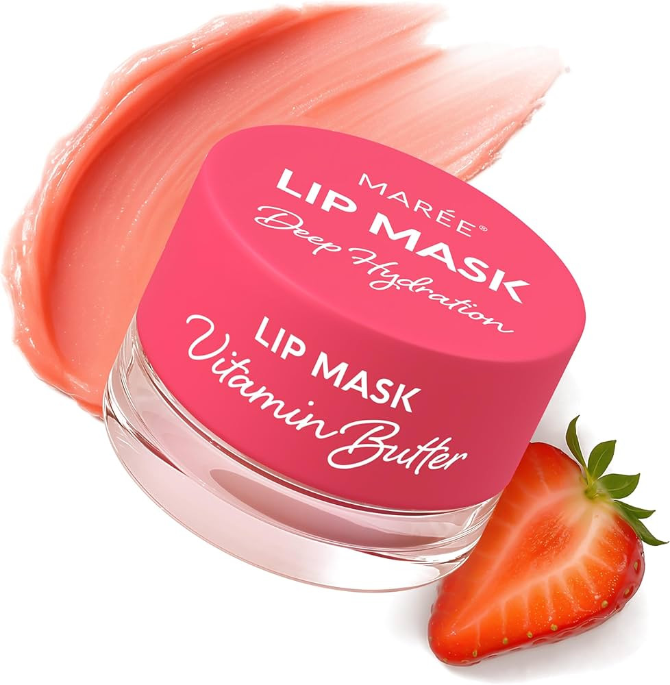MAREE Lip Mask Overnight - Lip Moisturizer For Very Dry Lips - Hydrating Lip Butter Balm with Hya... | Amazon (US)