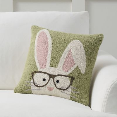 Studious Bunny Pillow | Grandin Road | Grandin Road