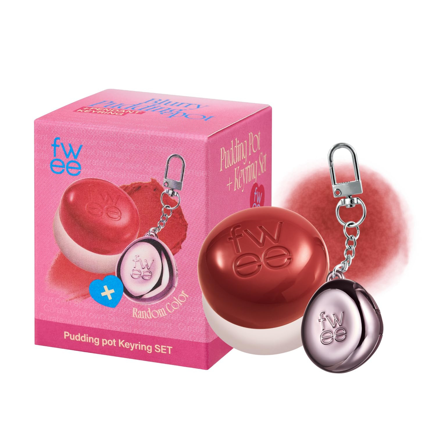 fwee Blurry Pudding Pot + Keychain SET | Airbrushed Blush & Lip, Buildable Pigment, Long-lasting,... | Amazon (US)