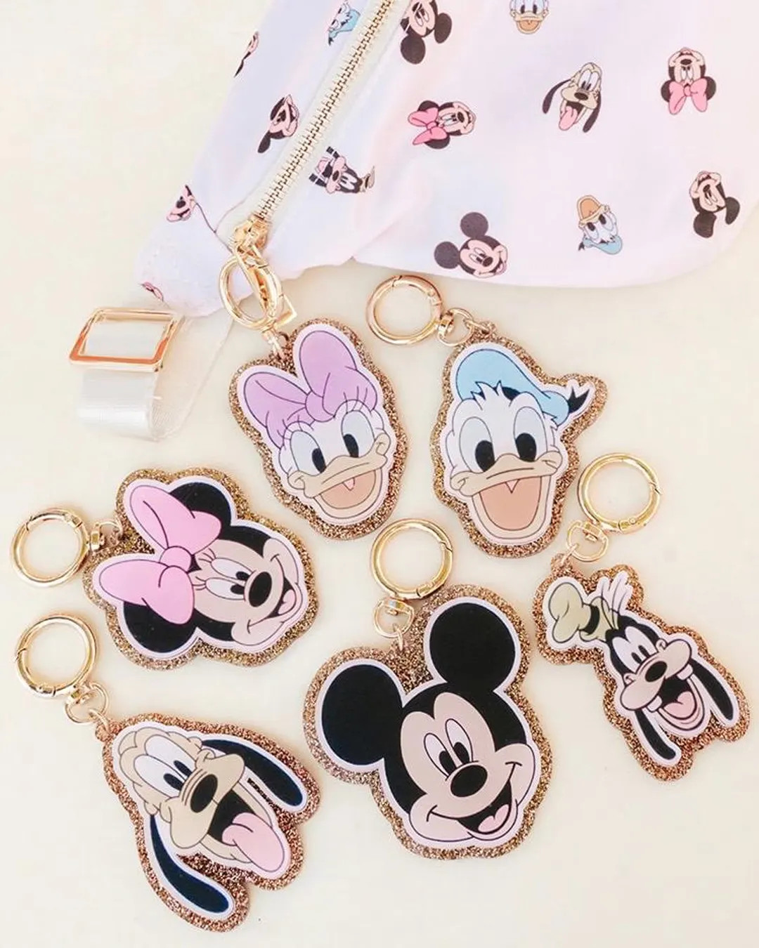 Sensational Six Friends Keychain, Mickey Keychain, Minnie Keychain, Disney Bag Charm, Disney Keyc... | Etsy (US)
