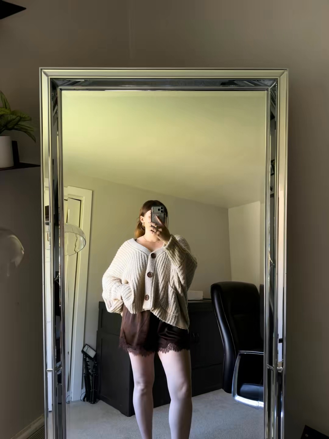 Absolutely loving this mix of fall and summer. Lace shorts are certified platinum in my closet and I will be rewearing them for quite some time.

#LTKootd #LTKMidsize #LTKWorkwear