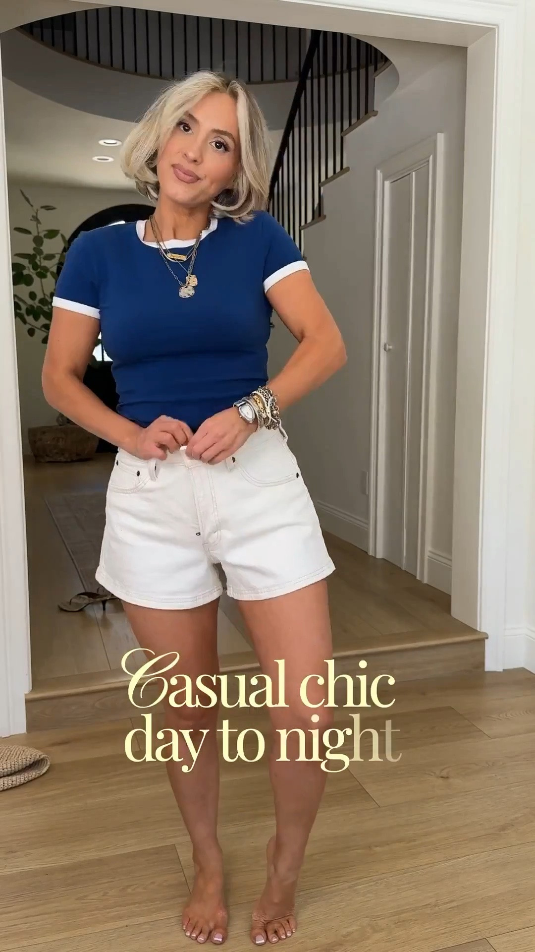 Casual chic day to night 😍

Size 26 in shorts + jeans
XS in top

#LTKgrwm #LTKootd #LTKU