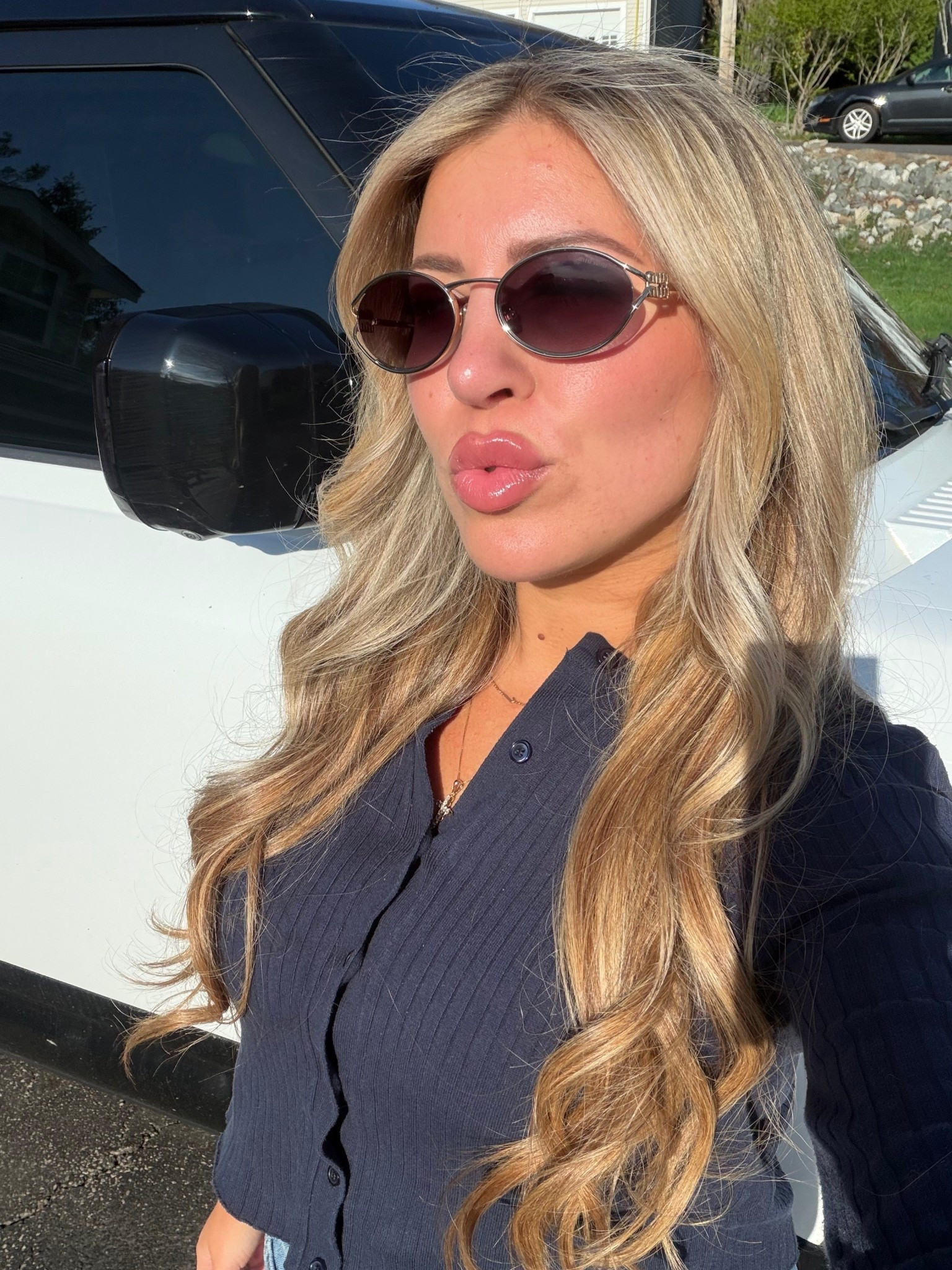 Fresh hair, spring outfit, Miu Miu sunglasses

#LTKdayinmylife #LTKgrwm #LTKootd