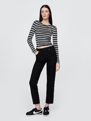 High Rise Cheeky Straight Jeans | Gap (US)