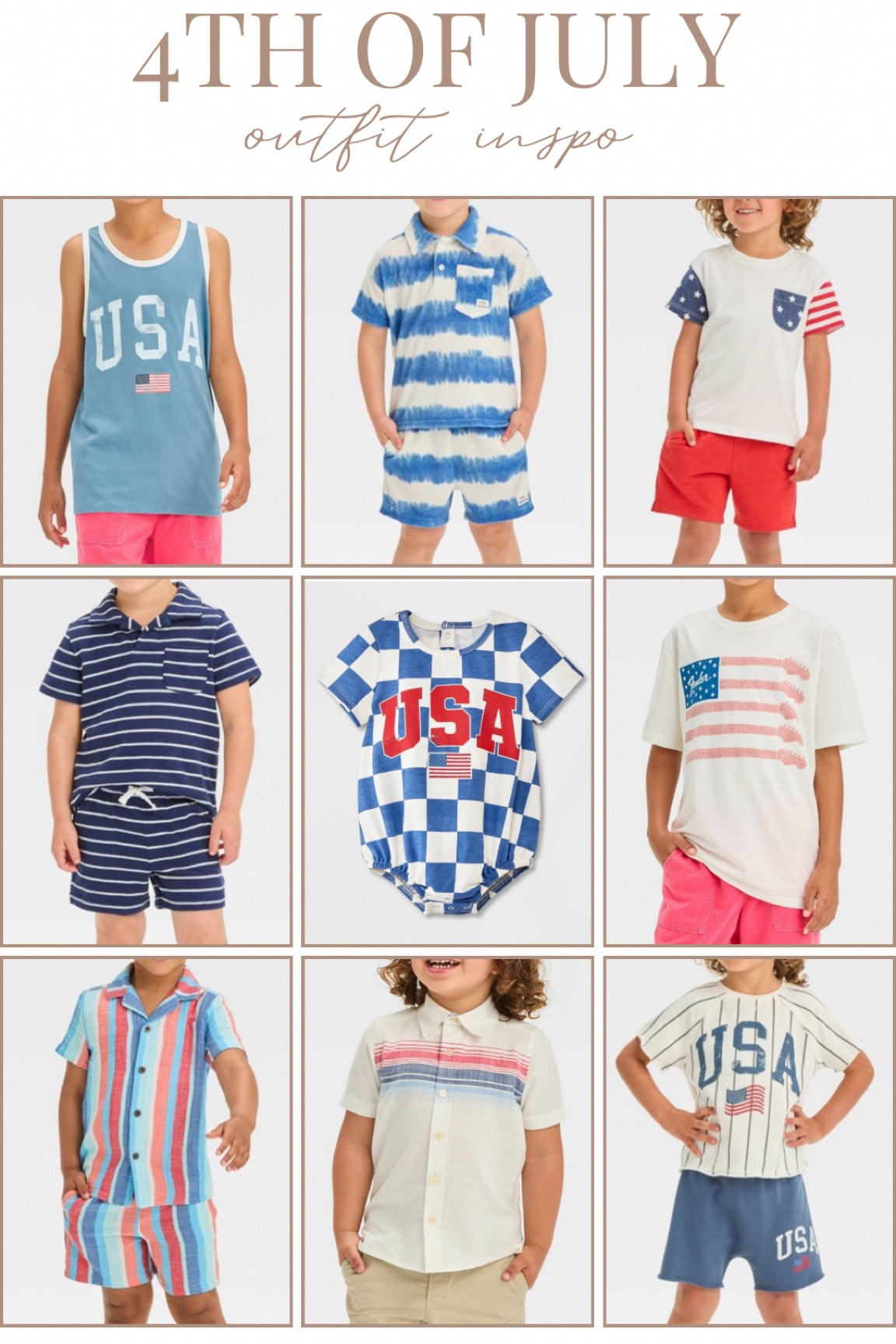 4th of July outfit inspo for boys! 

#LTKbaby #LTKstyletip #LTKkids
