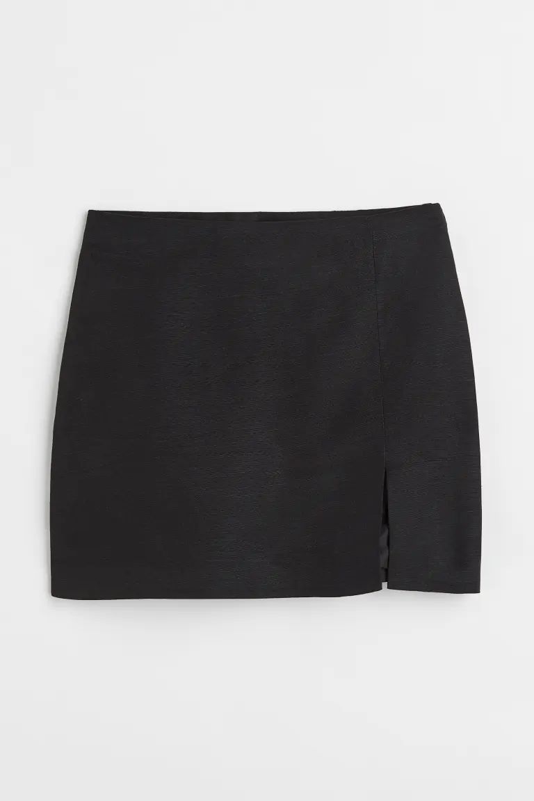 Short linen-blend skirt | H&M (UK, MY, IN, SG, PH, TW, HK)