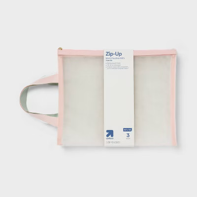 Medium Size Set of Mesh Zip Pouches - up&up™ | Target