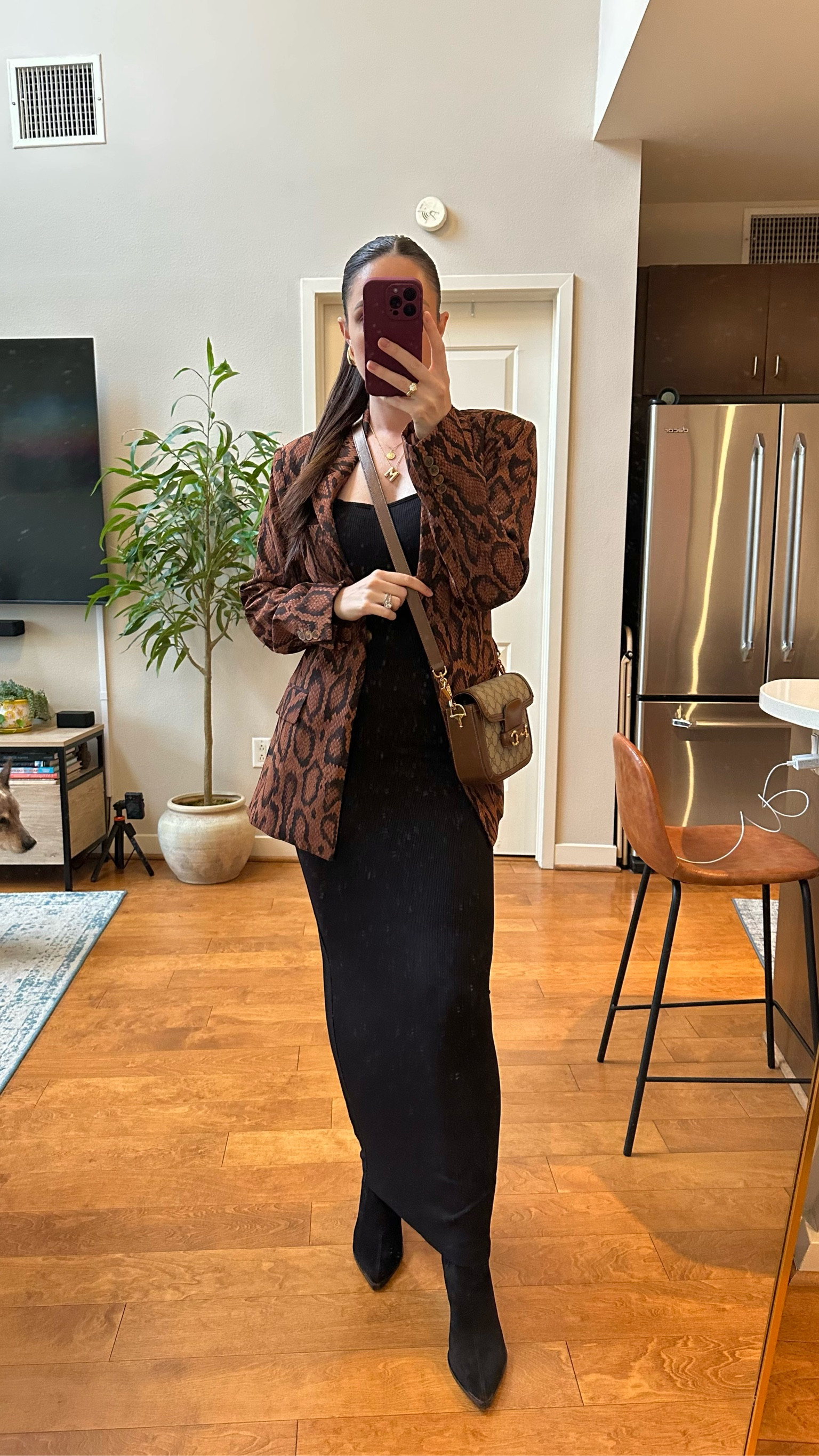 Blazer S
Black long sleeved maxi S
Ankle point toed boots 7.5
Gucci GG crossbody 

#LTKFindsUnder100 #LTKSaleAlert #LTKShoeCrush
