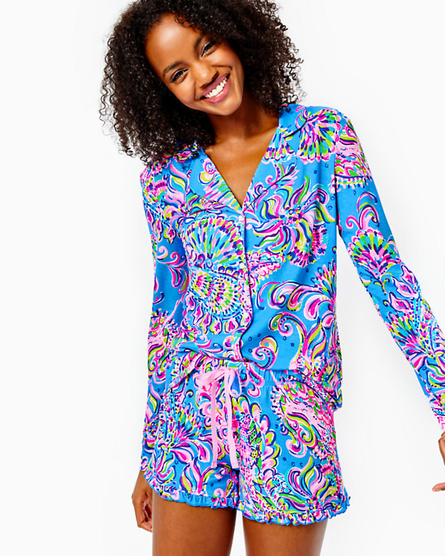 4" PJ Knit Ruffle Short | Lilly Pulitzer