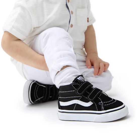 Toddler Sk8-Mid Reissue Hook And Loop Shoes (1-4 years) | Black | Vans | Vans (FR, ES, IT, DE, NL, UK)
