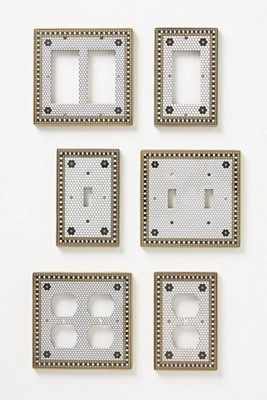The Bistro Tile Switch Plate | Anthropologie (US)