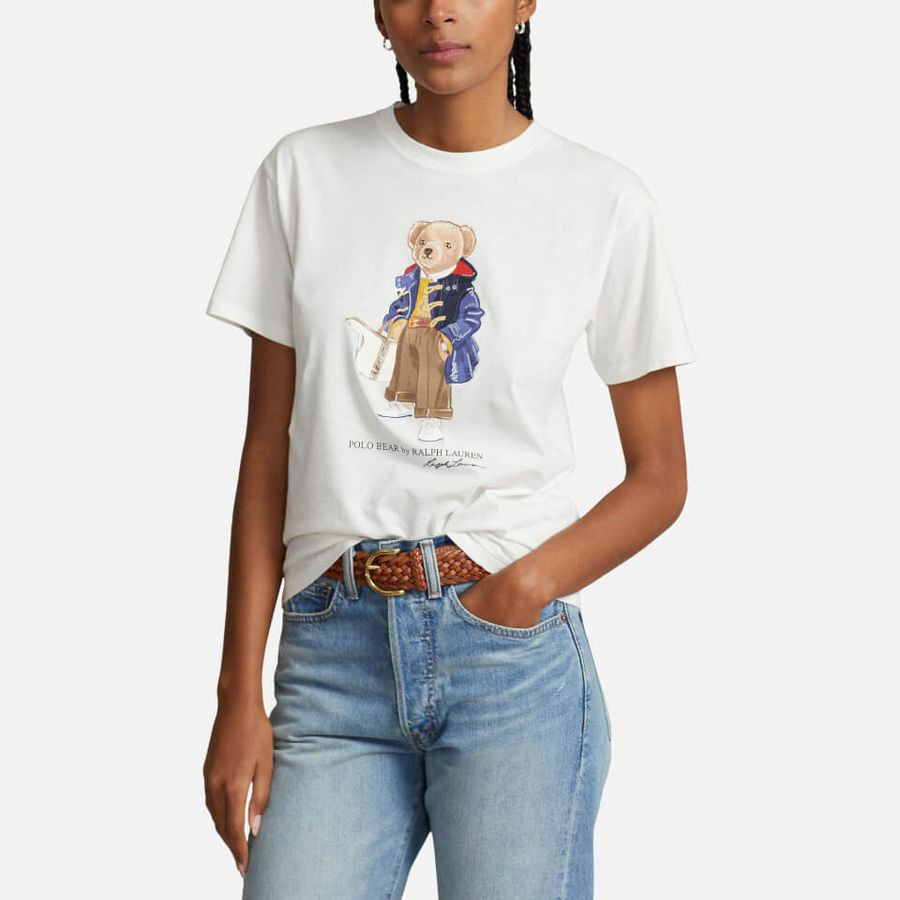 Polo Ralph Lauren Bear Cotton-Jersey T-Shirt | Coggles (Global)