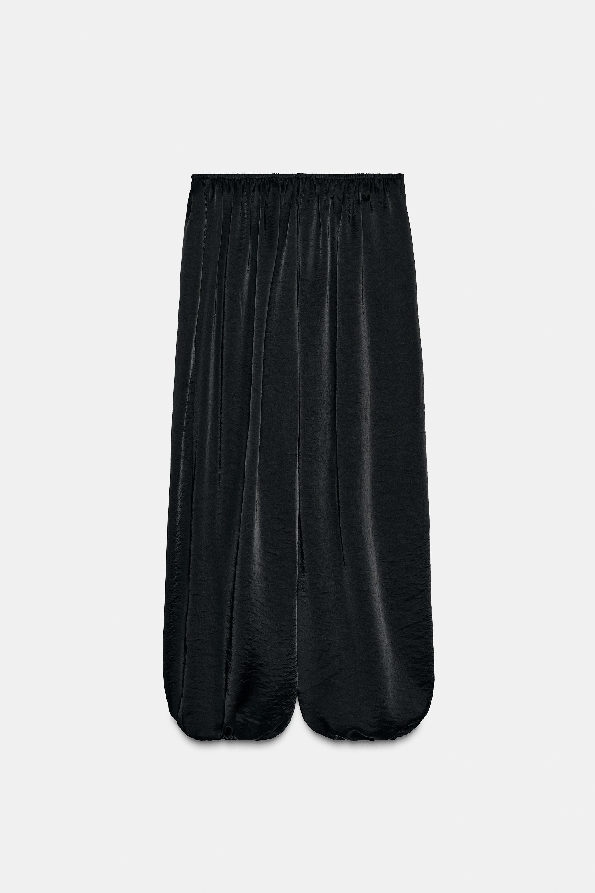 SATIN BALLOON TROUSERS | Zara UK