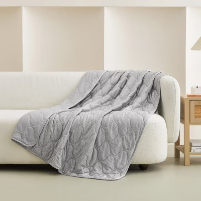 Advanced Pro Cooling Double-sided Blanket, Heather Silver Gray, 60x80 inches - Cozy Bliss | Target